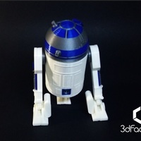 R2D2 3d Printed - Star Wars - 3dFactory Brasil - Thumbnail 4