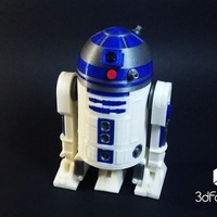 Small R2D2 3d Printed - Star Wars - 3dFactory Brasil 3D Printing 91966