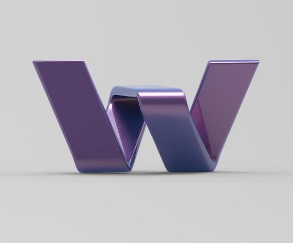  3D  Printed letter  W  by zhuge ge Pinshape