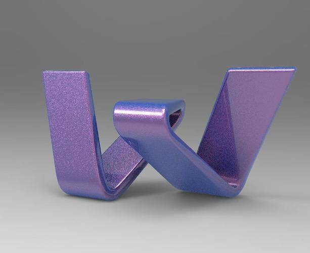 letter W 3D Print 92179