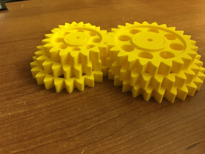 Gears:  Working Steampunk Style with Rods Even! 3D Print 92444