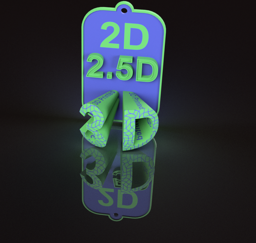 3d Printed 2d 2 5d 3d Dualstrusion By 3dcrazy Pinshape