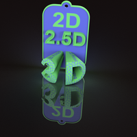 Small 2D 2.5D 3D Dualstrusion 3D Printing 92468