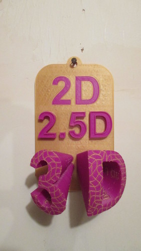 2D 2.5D 3D Dualstrusion 3D Print 92470