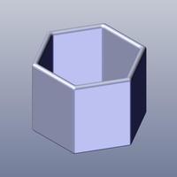 Hexagonal Pencil Pots in Tray - Thumbnail 1