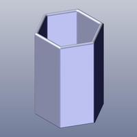 Hexagonal Pencil Pots in Tray - Thumbnail 3