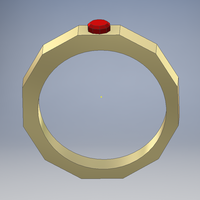 Small Ruby Ring 3D Printing 92502