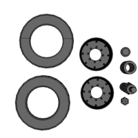 MJ-1B Bomb Lift- left wheel - Thumbnail 1