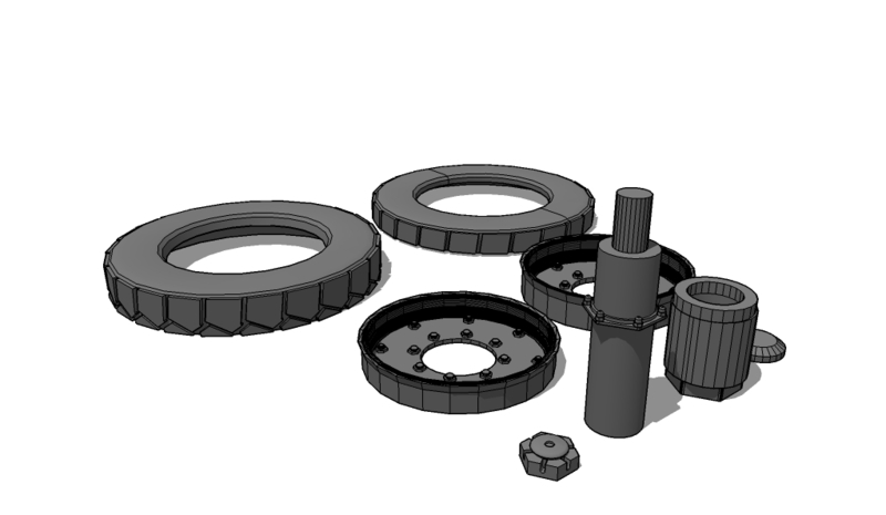 MJ-1B Bomb Lift- left wheel