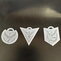 Pokemon Go Team Logo Keychains - Thumbnail 3