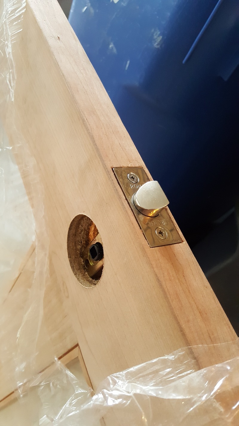 Door handle hole template Pinshape