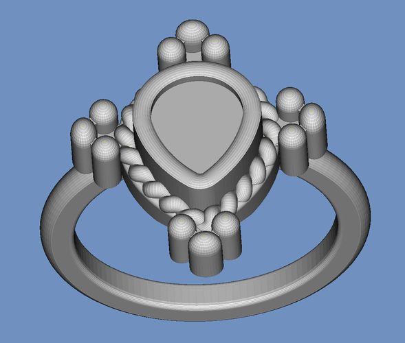 Ring heart 3D Print 92815