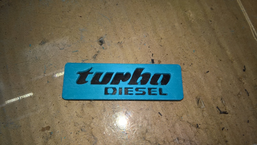 Badges for Volkswagen Golf/Jetta mk2_turbo diesel 3D Print 92918