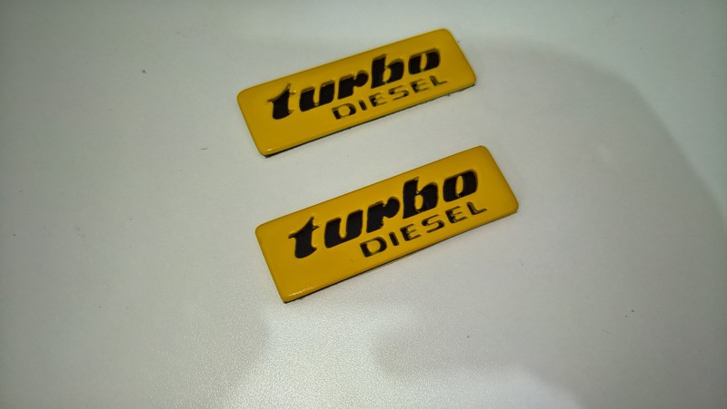 Badges for Volkswagen Golf/Jetta mk2_turbo diesel