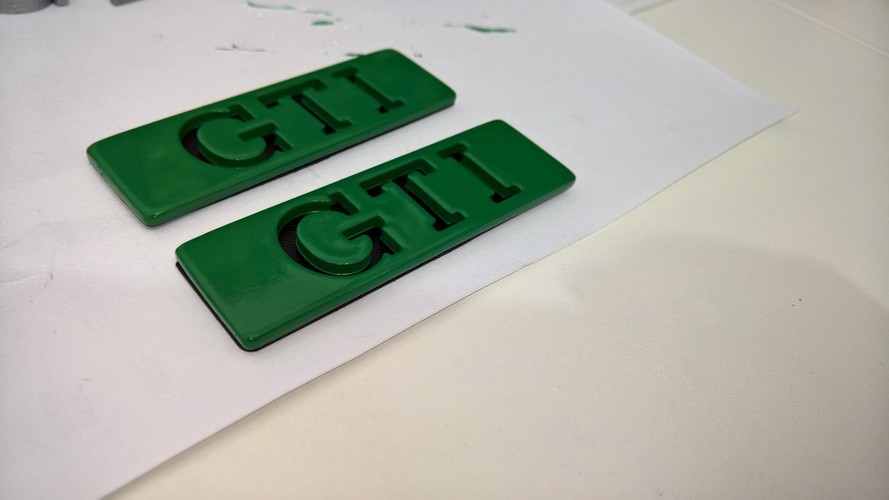 Badges for Volkswagen Golf/Jetta mk2_GTI 3D Print 92922