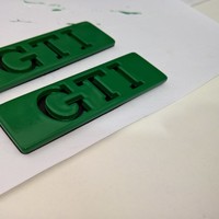 Small Badges for Volkswagen Golf/Jetta mk2_GTI 3D Printing 92922