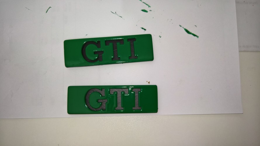 Badges for Volkswagen Golf/Jetta mk2_GTI 3D Print 92923