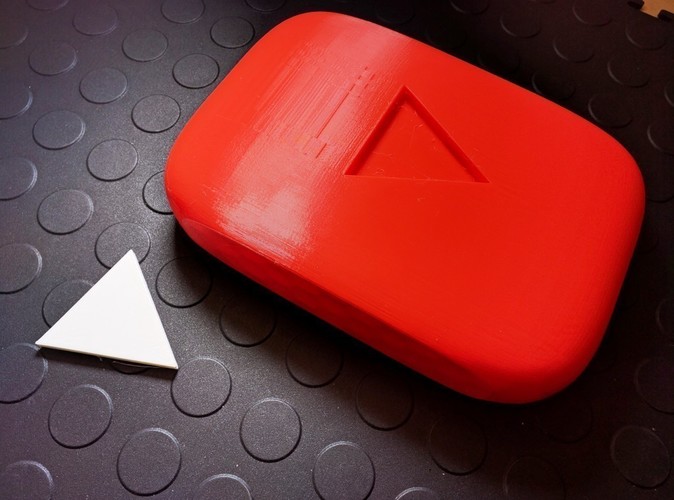 Giant YouTube Button - scaleable, prints w/o support 3D Print 92931