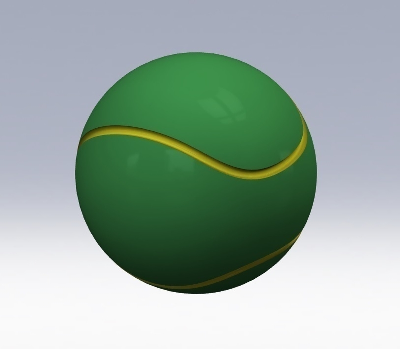 Tennis Ball www.antsdesigntm.com  ANTS 3D printer only US$200