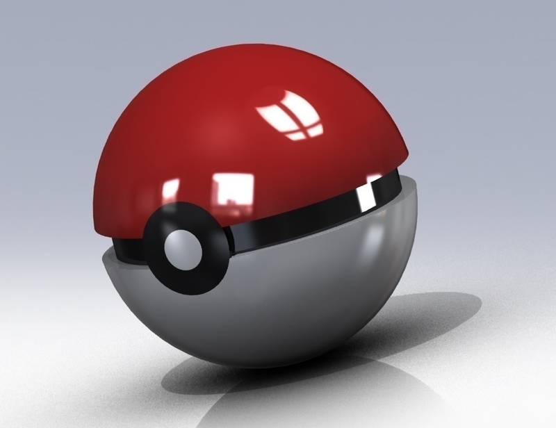Pokemon ball www.antsdesigntm.com  ANTS 3D printer only US$200