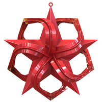 Wavy Point Star Christmas Tree Ornament (Small)     - Thumbnail 1