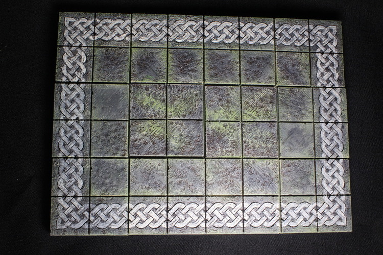 OpenForge 2.0 Cut-Stone Celtic Knotwork Floor 3D Print 93075
