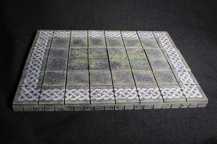 3D Printed OpenForge 2.0 Cut-Stone Celtic Knotwork Floor by Devon Jones ...