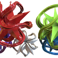 Wavy Point Star Christmas Tree Ornament (Small)     - Thumbnail 4