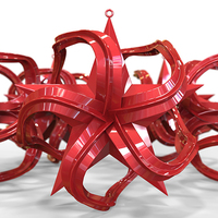 Wavy Point Star Christmas Tree Ornament (Small)     - Thumbnail 5