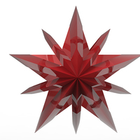 Multi-pointed Star Christmas Tree Ornament (Small)  - Thumbnail 1
