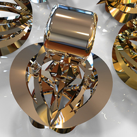 10 Point Star Christmas Necklace Pendant - Thumbnail 3