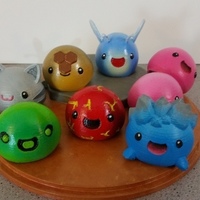 3D Printed Slimes [Slime Rancher] - Boom, Phosphor, Rad & Honey! - Thumbnail 3
