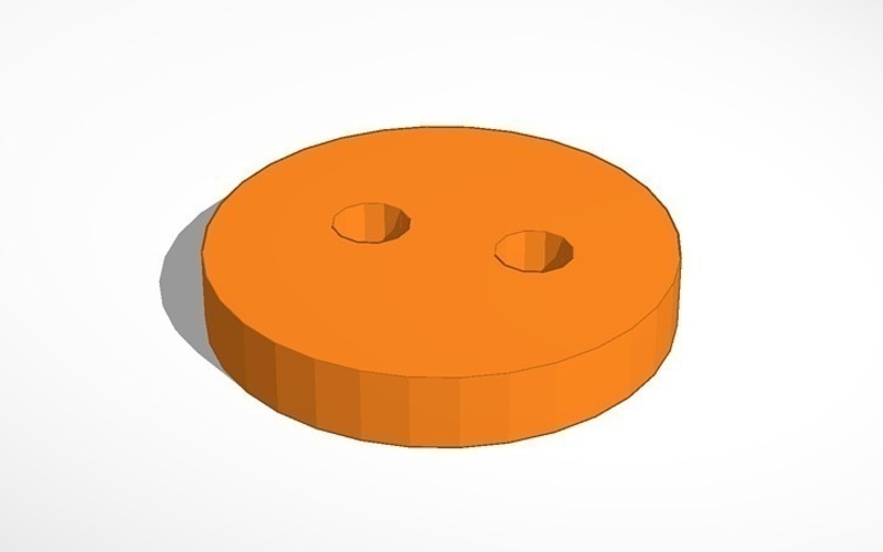 Round Basic Button 3D Print 93348