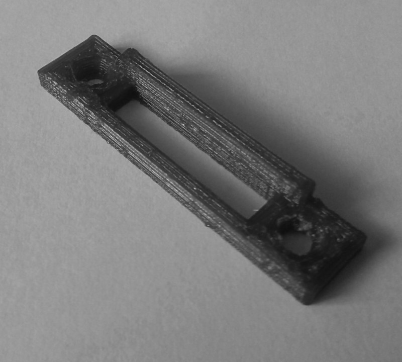 Camper cupboard lock plate
