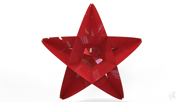 Star Christmas Tree Ornament (Small)        