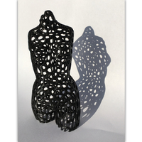 Pink panther woman - voronoi style cut legs - Thumbnail 2