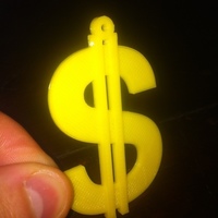 Small Dollars necklace 3D Printing 93402