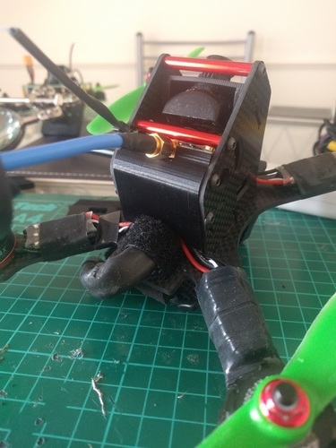 BeeRotor X200 Back Cover and VTX Mount 3D Print 93411