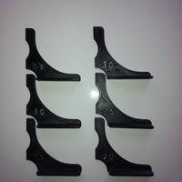 1:10 scale RC buggy camber gauges (0-3°) - Thumbnail 2