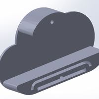 Cloud magnetic key shelf for car key fob - Thumbnail 2