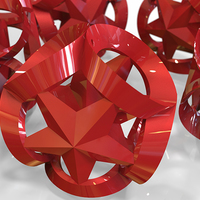 Ribboned Stars Christmas Tree Ornament (Large)   - Thumbnail 4