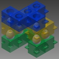 Small Universal Stacking Egg Carton 3D Printing 93551