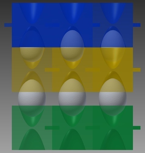 Universal Stacking Egg Carton 3D Print 93552