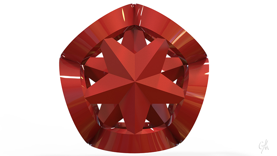 Ribboned Stars Christmas Tree Ornament (Small)   