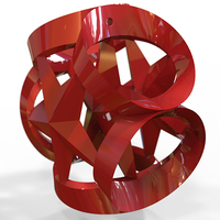 Ribboned Stars Christmas Tree Ornament (Small)    - Thumbnail 4