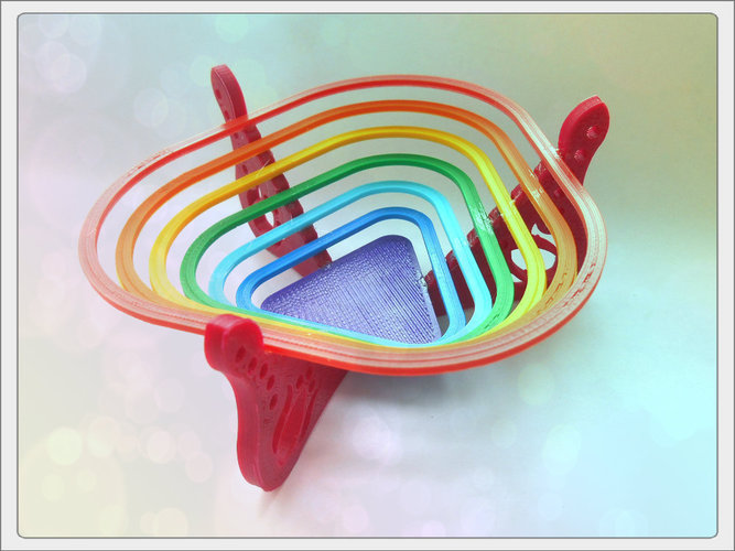 Bowl for sweets "rainbow" 3D Print 93600