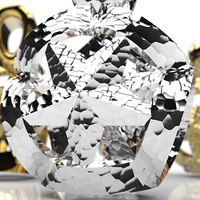 Ribboned Stars Christmas Necklace Pendant  - Thumbnail 2