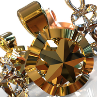 Ribboned Stars Christmas Necklace Pendant  - Thumbnail 5