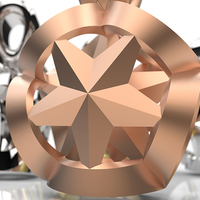 Ribboned Stars Christmas Necklace Pendant  - Thumbnail 6