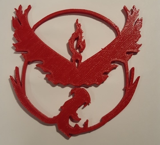 Pokemon Go Team Decals and Badges 3D Print 93752